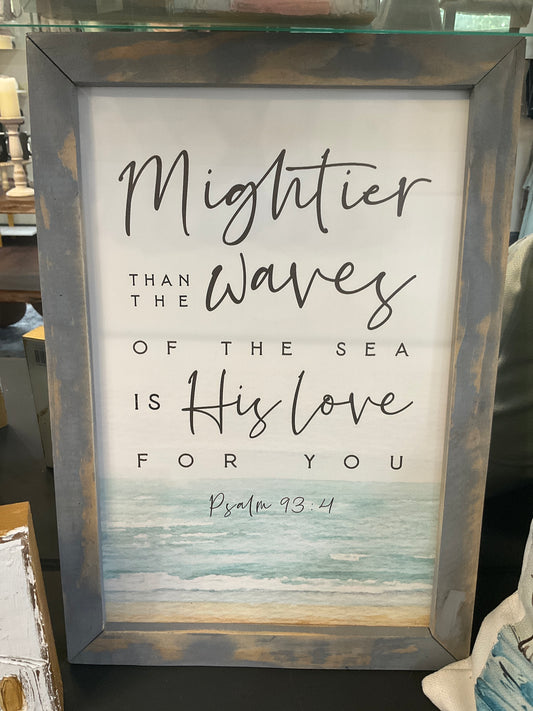 Mightier than the waves…