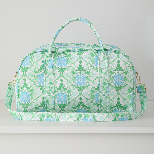 Floral Weekender Duffel Bag Heirloom Garden
