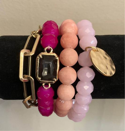 Multi stone crystal bracelet