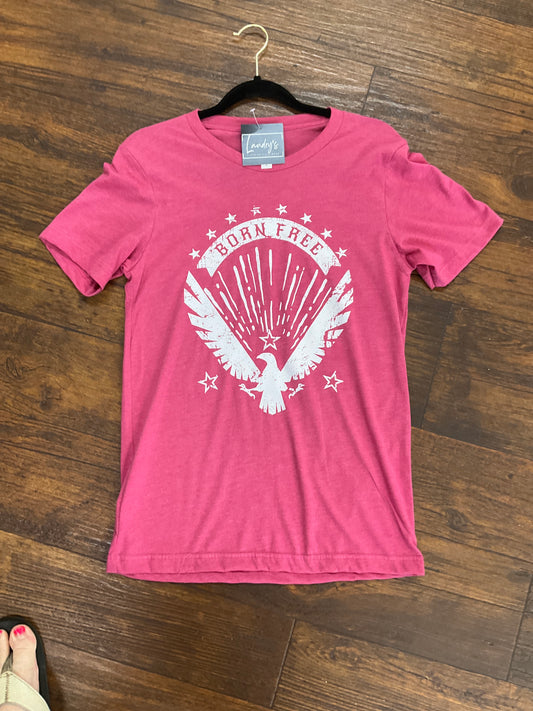 Retro Born Free Eagle Graphic Tee