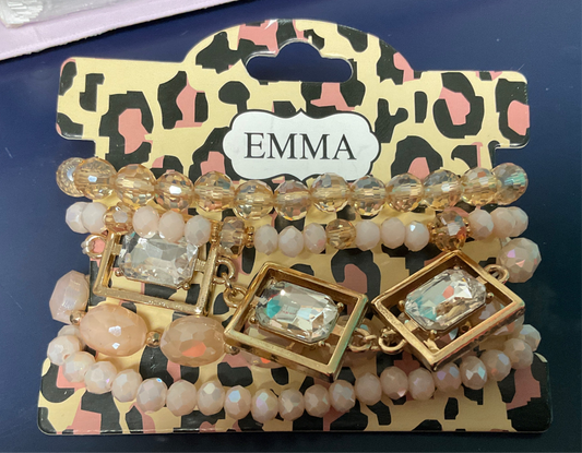 Stacked Crystal Bracelets