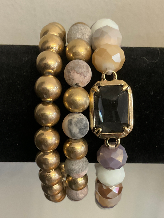 Nora multi strand beaded bracelet