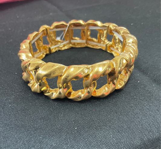 Posey Link Metal Bracelet Gold