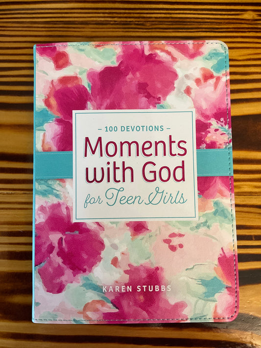 Devotional Moments with God for Teen Girls Faux Leather