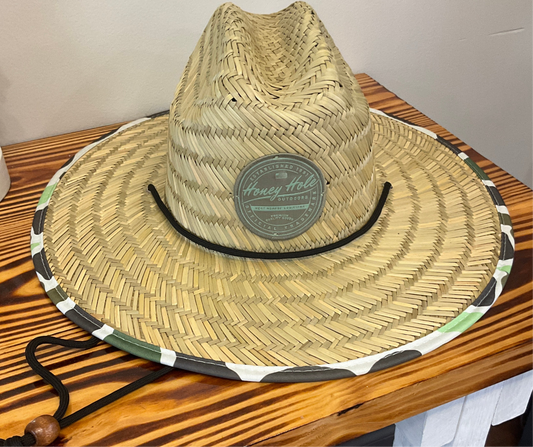 Honey Hole straw hat-high tide