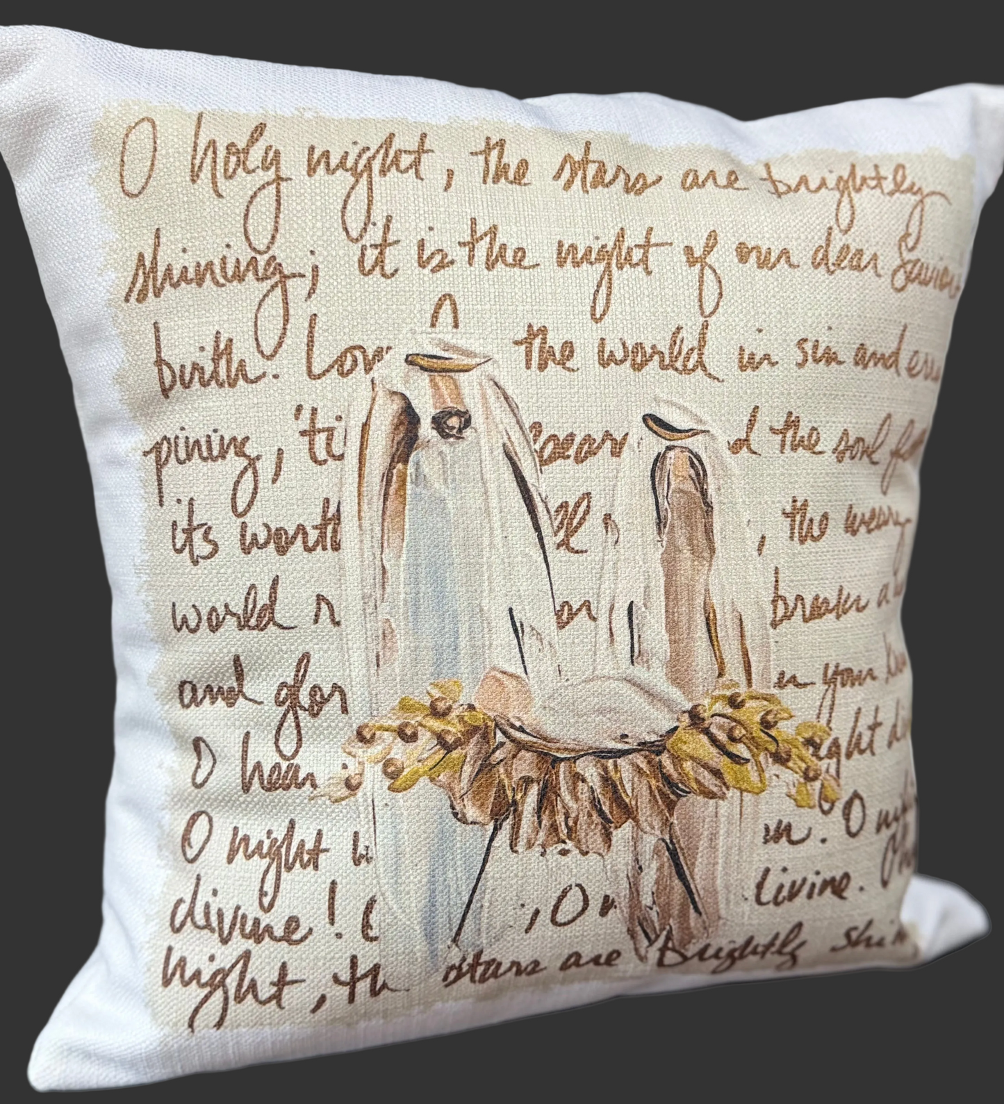 O Holy Night... Nativity Pillow