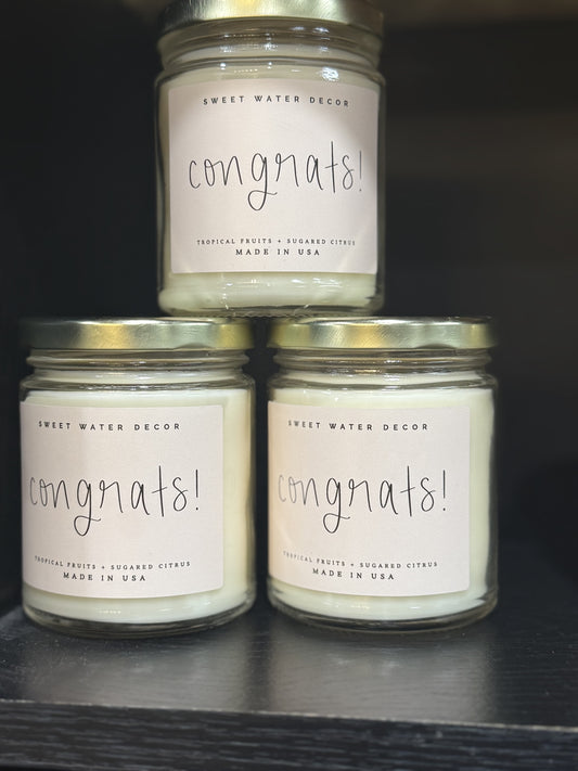 Congrats Candle