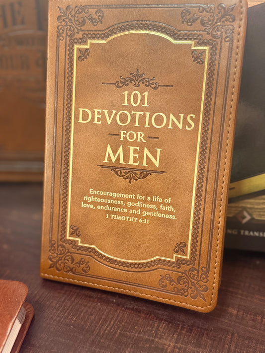 101 Devotional for Men Faux Leather
