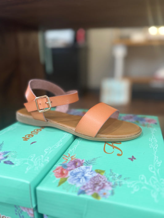 Womens One Band Ankle Strap Flat Sandals