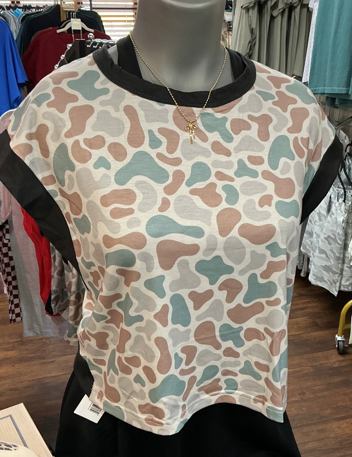 Camo Cross-Back Shirt