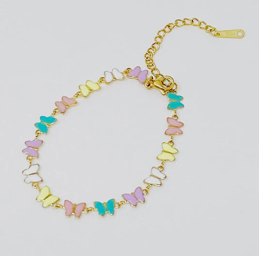 Linked Butterfly Bracelet