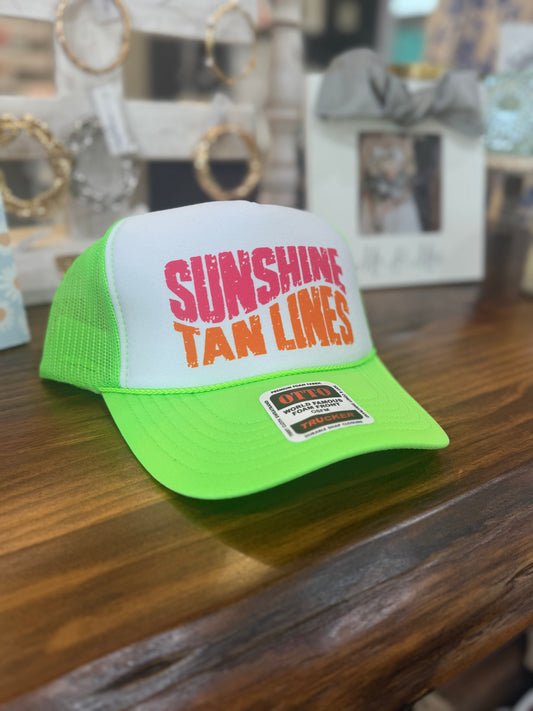 Sunshine and Tanlines Trucker Hat