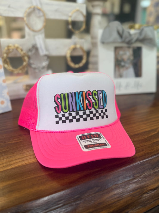 Neon Sunkissed Trucker Hat