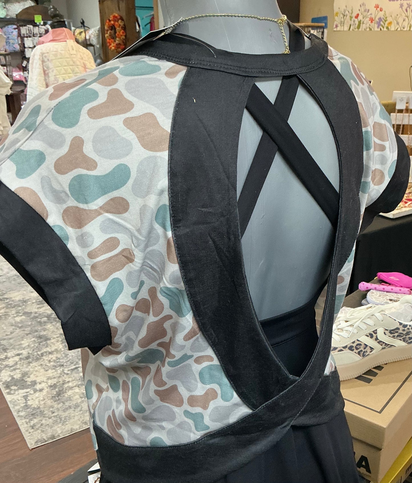 Camo Cross-Back Shirt