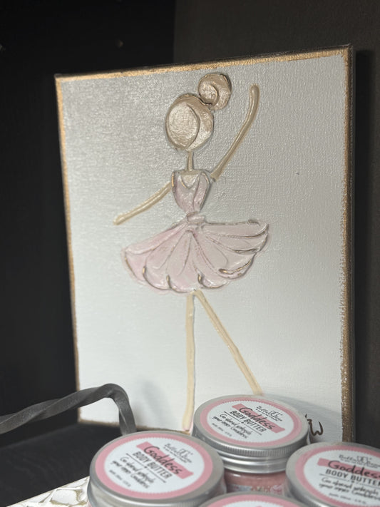 Hand Painted Ballerina Canvas