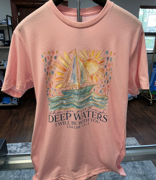 Deep Waters Isaiah 43:2 T-Shirt