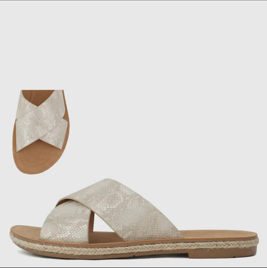 Soda Women’s Crisscross Slip On Flat Sandals