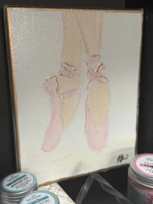 Hand Painted Ballet Slippers Canvas
