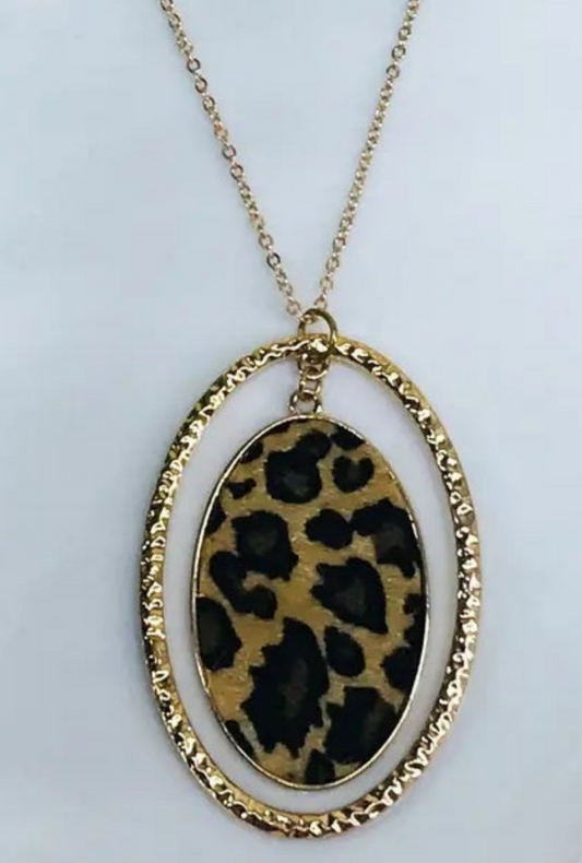 Leopard Pendant Necklace