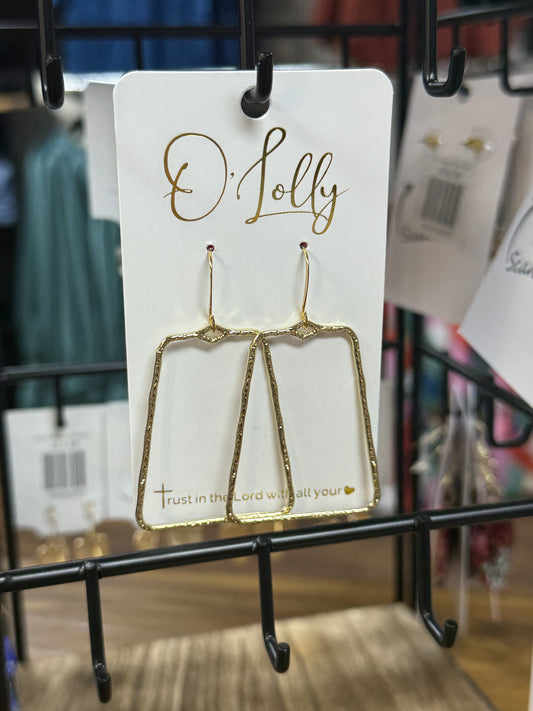O'Lolly Gold Cowbell Earring