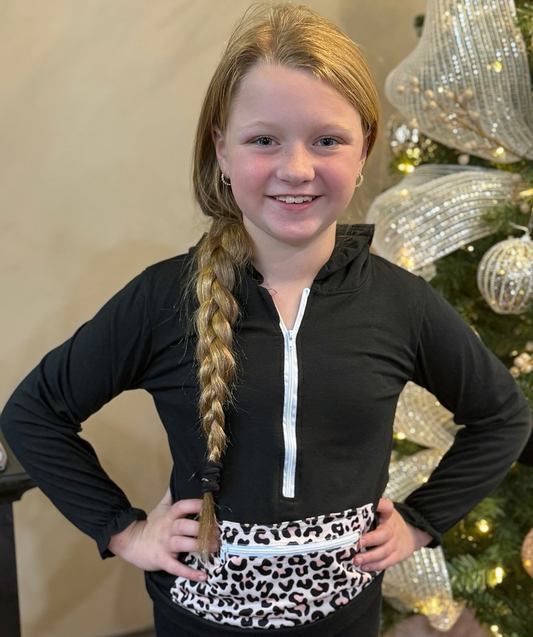 Girl's Half-Zip Hoodie