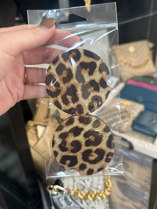 Leopard Car Coasters
