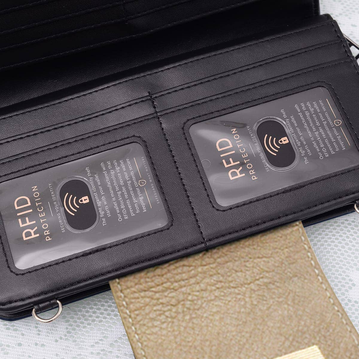 AD041 Turn Lock Crossbody Wallet