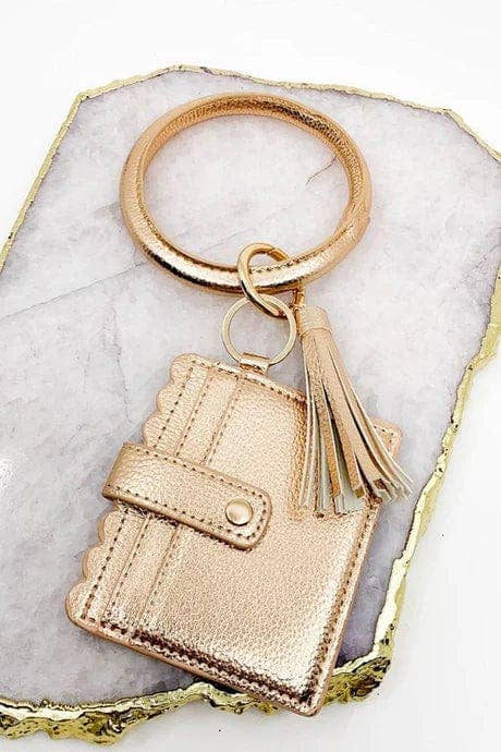 BB139x115 Solid Color Bangle/Key-Chain/Wallet w/ ID Window