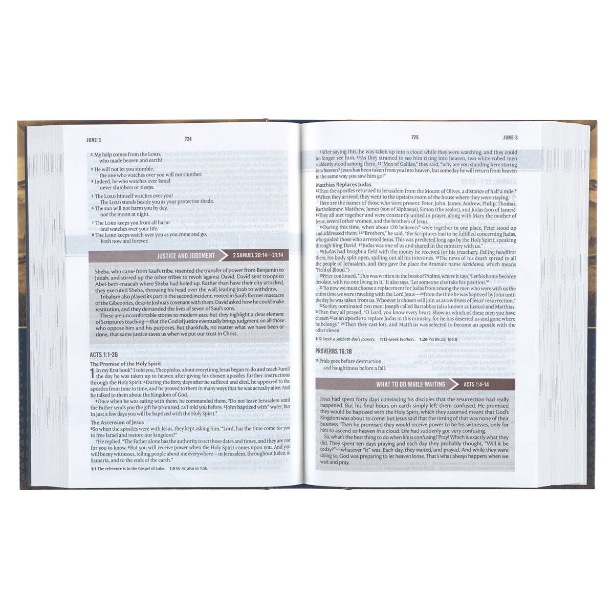 Devotional Bible NLT for Men Hardcover, Clouds