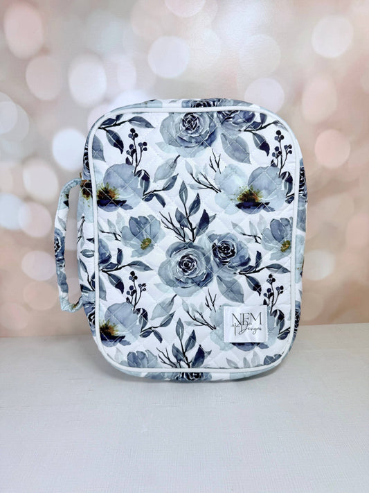 Blue Floral Bible Cover