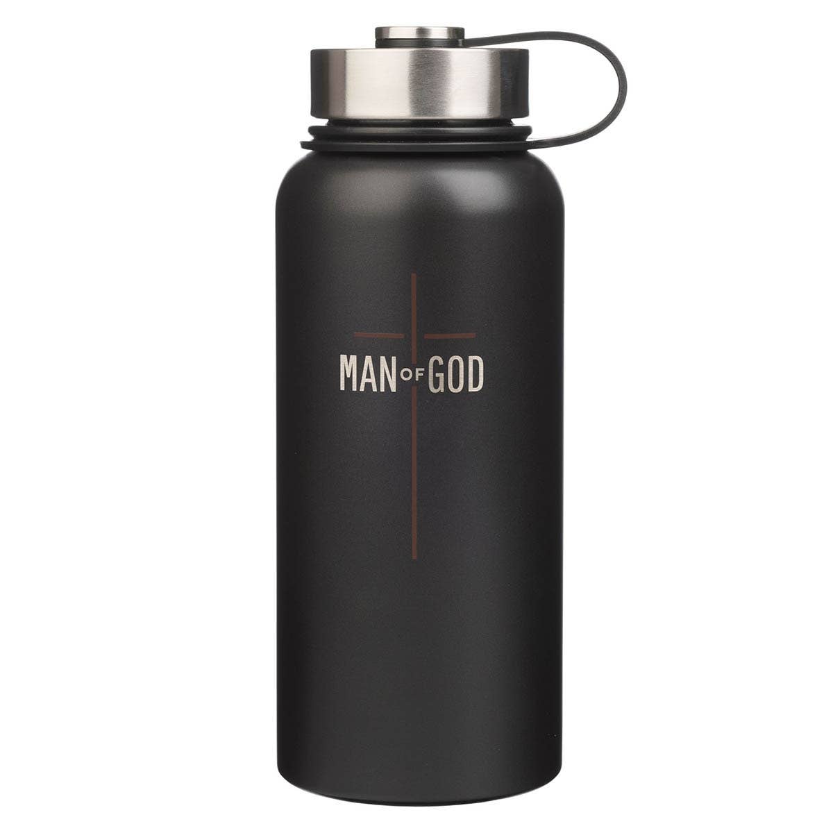 Water Bottle SS Black Man of God