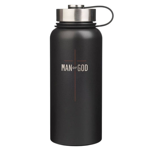 Water Bottle SS Black Man of God