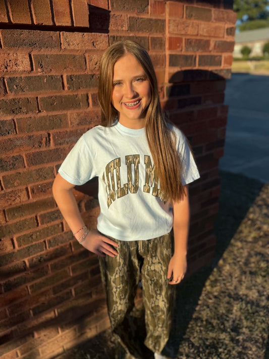 Lulu Mac Light Blue W/ Mossy Oak Bottomland Tee