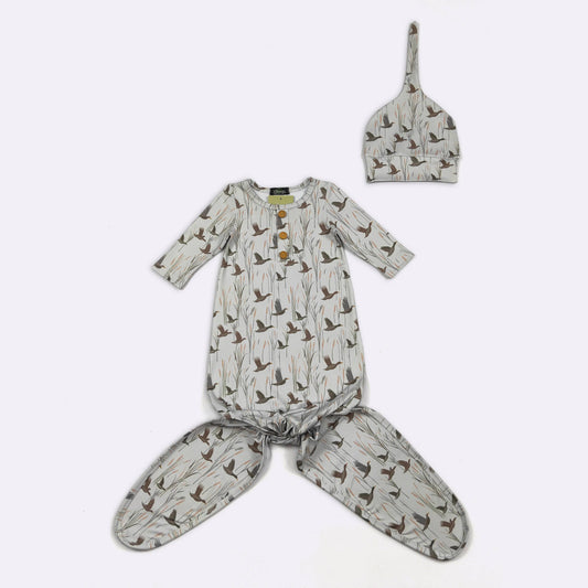 Duck Flight Knotted Gown