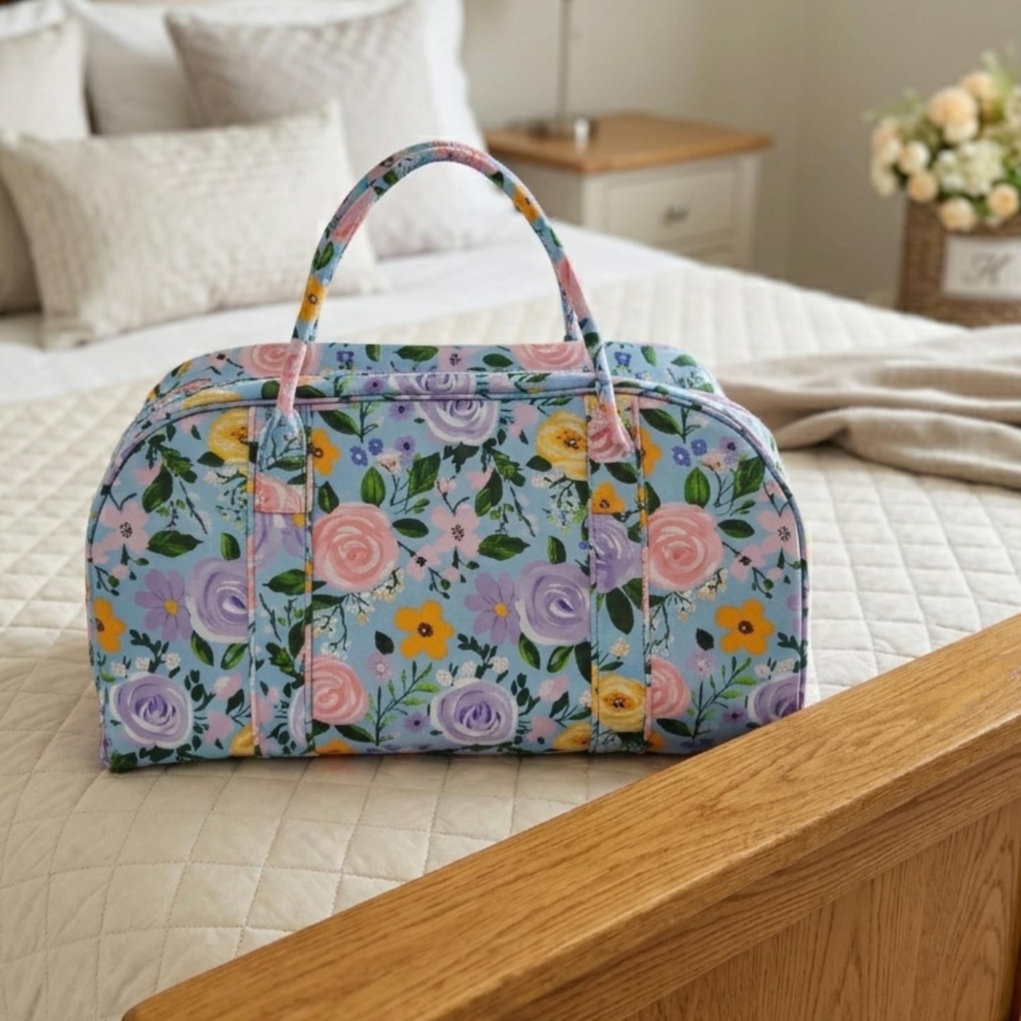 Floral Weekender Duffel Bag Carolina Spring