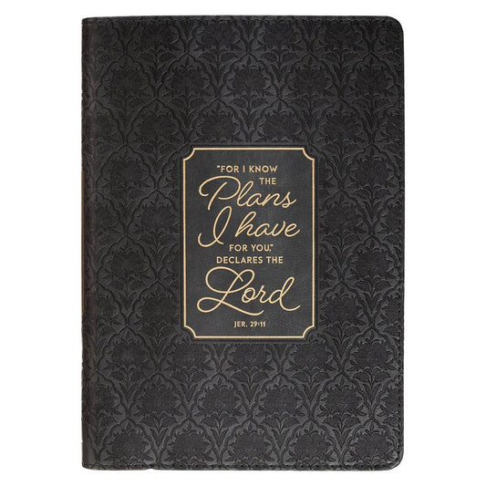 Journal Classic Black For I Know The Plans Jer. 29:11