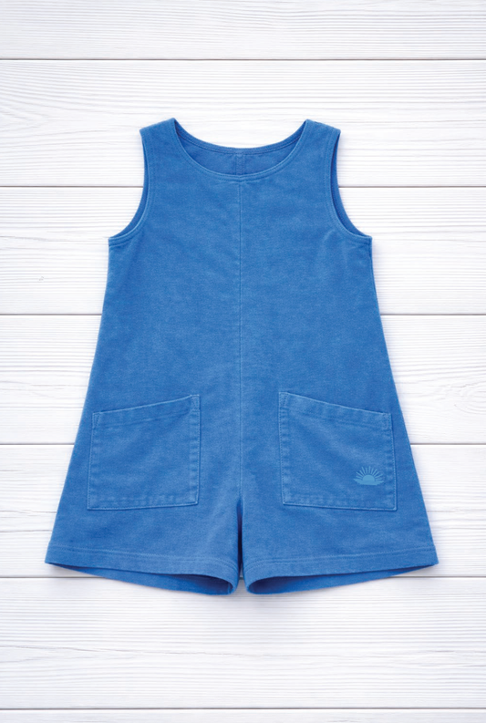 Effortless Mineral Wash (YOUTH) Romper- Cobalt