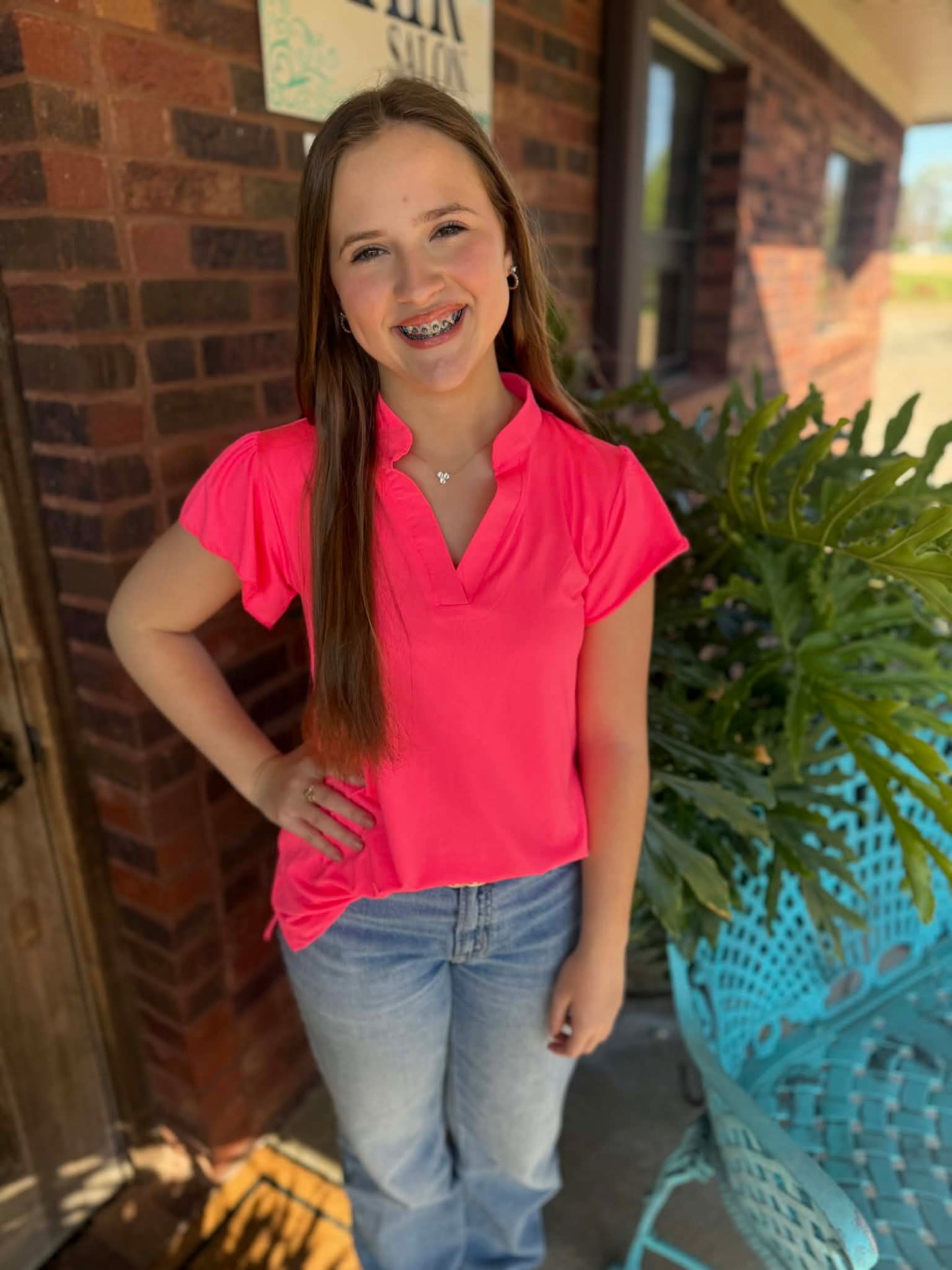 The Nicole V-Neck Top