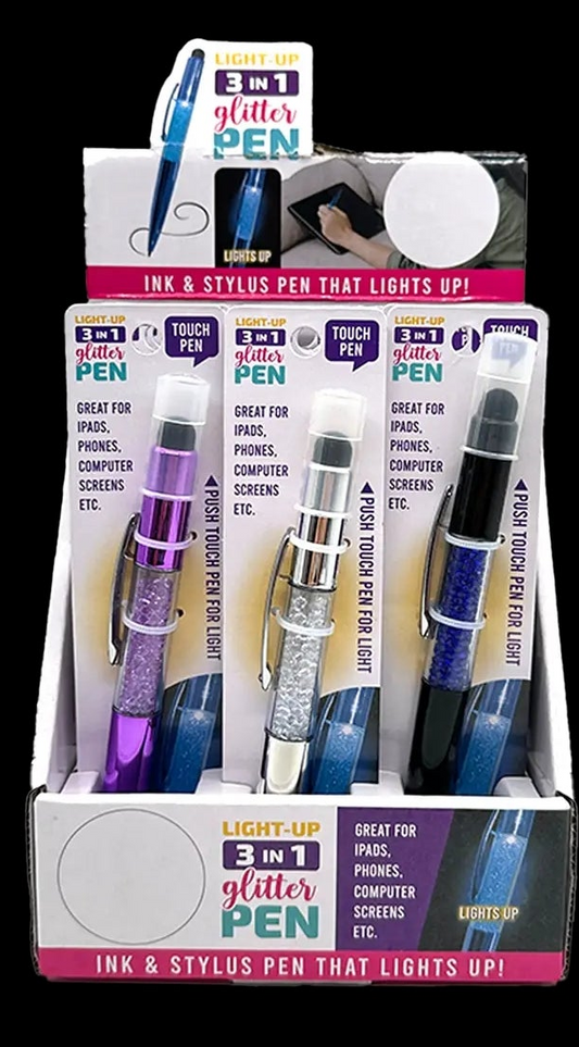 So Much Fun! 3-in-1 Light Up Glitter Pen