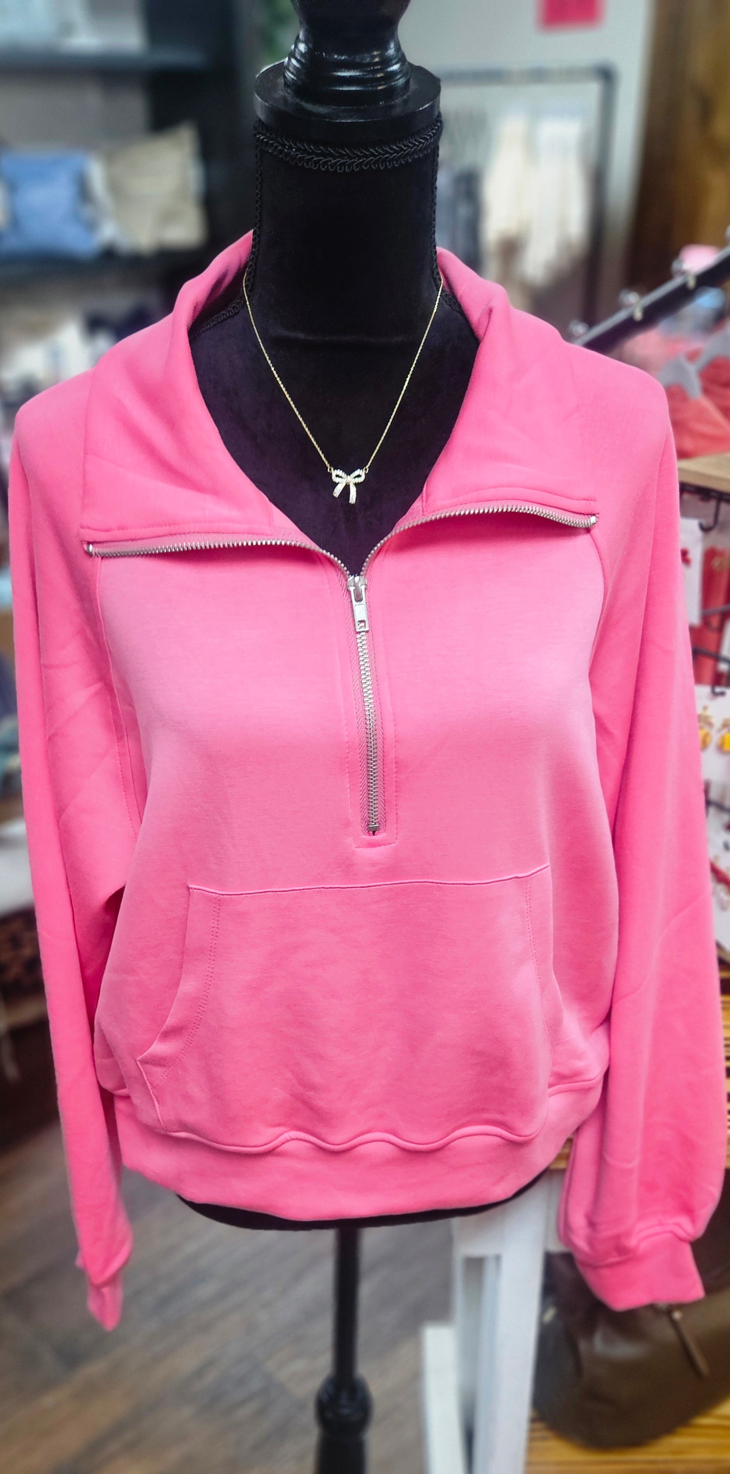 Half-Zip Collar Pullover