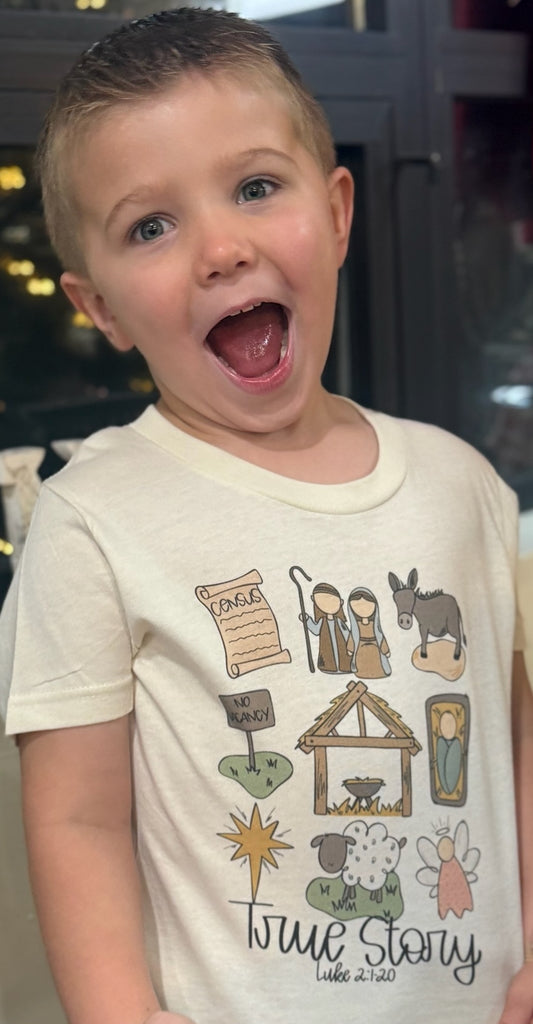 Kids True Story Christmas Tee