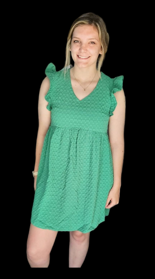 Jacquard Baby Doll Dress