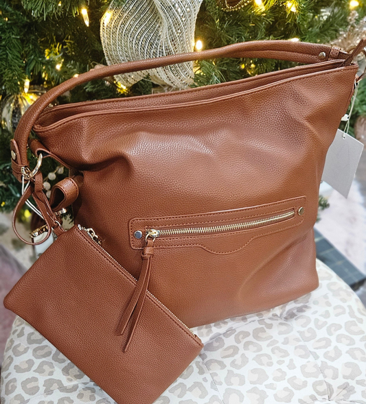 Motorcycle 2 in 1 Shoulder Hobo Bag Set