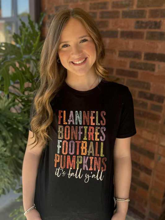 Youth-Flannels, Bonfires, Football, Pumpkins, It’s fall y’all