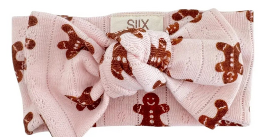 Gingerbread/Organic Pointelle Bow