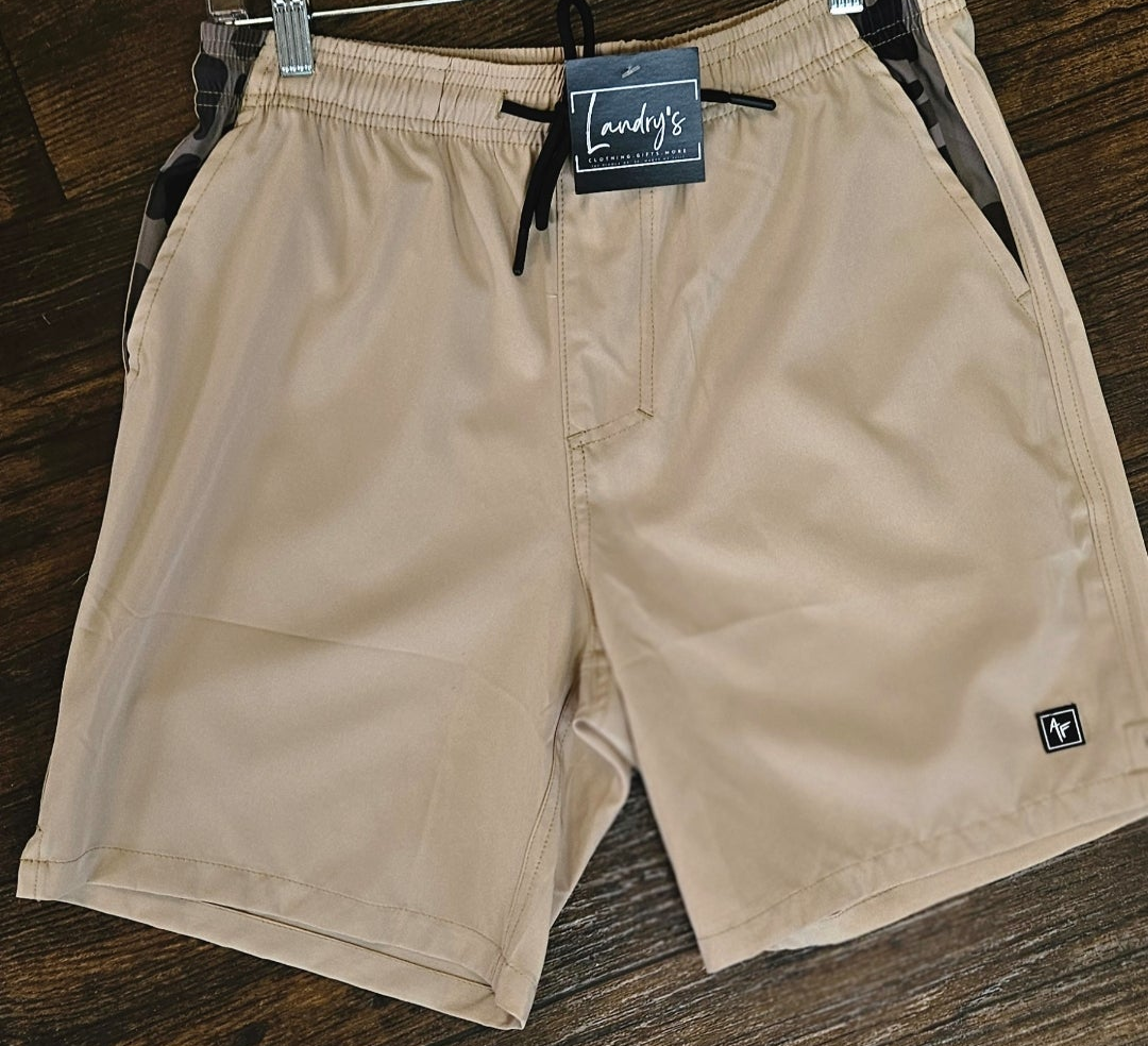 American Fetcher Khaki Duck Camo shorts