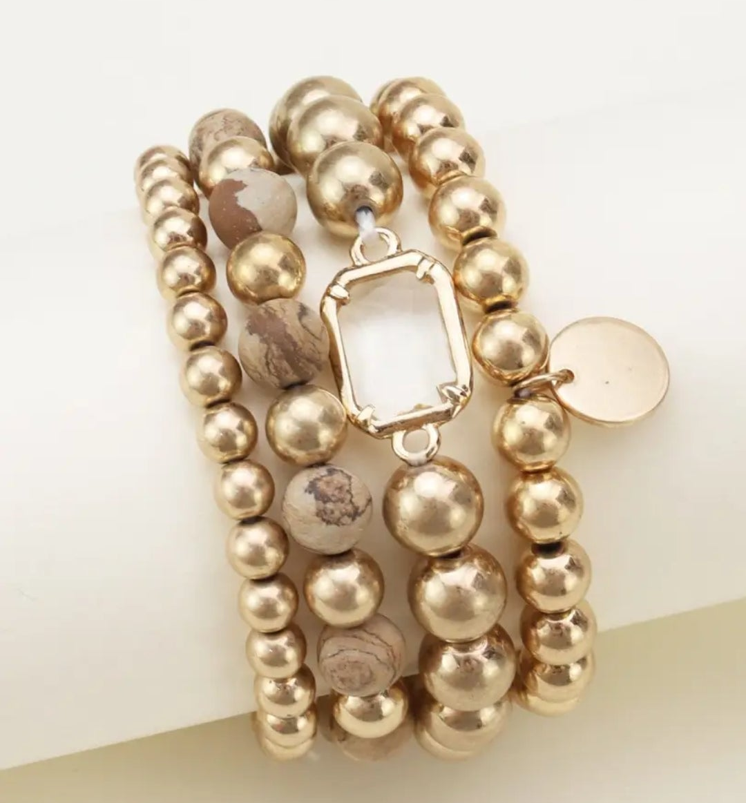 4 Piece CCB Semi Precious